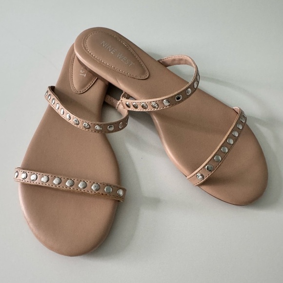Nine West Brandie Studded Sandals - Picture 3 of 11